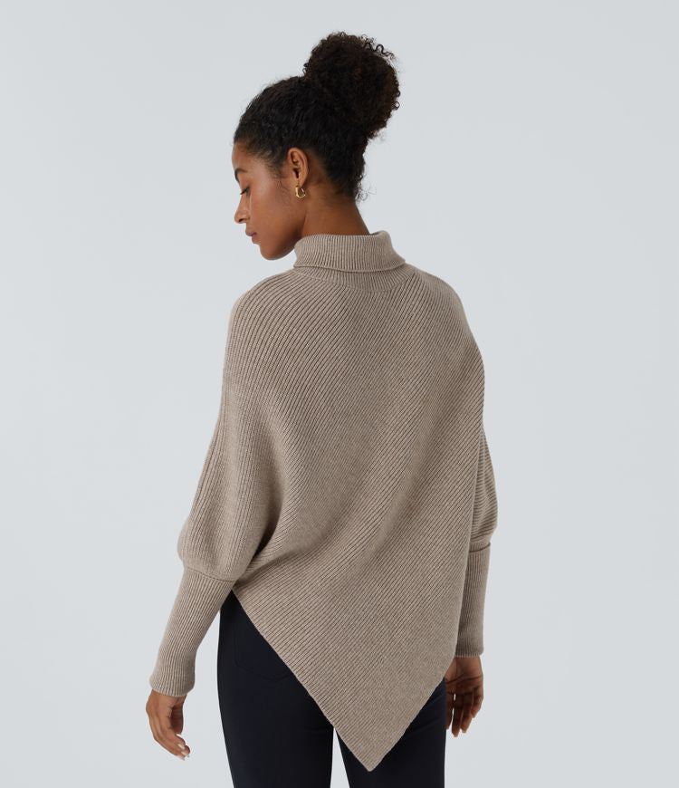 Amaya™ Damenpullover – Eleganter Asymmetrischer Rollkragenpullover für Damen, Warmer Komfort für Herbst und Winter-4