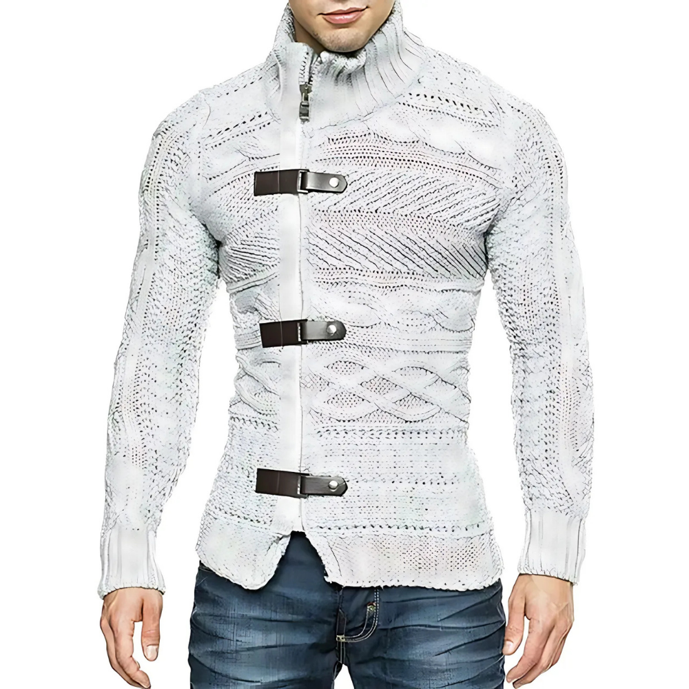 Yanis - Asymmetrischer Strickpullover für Herren