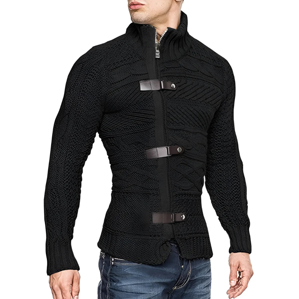 Yanis - Asymmetrischer Strickpullover für Herren