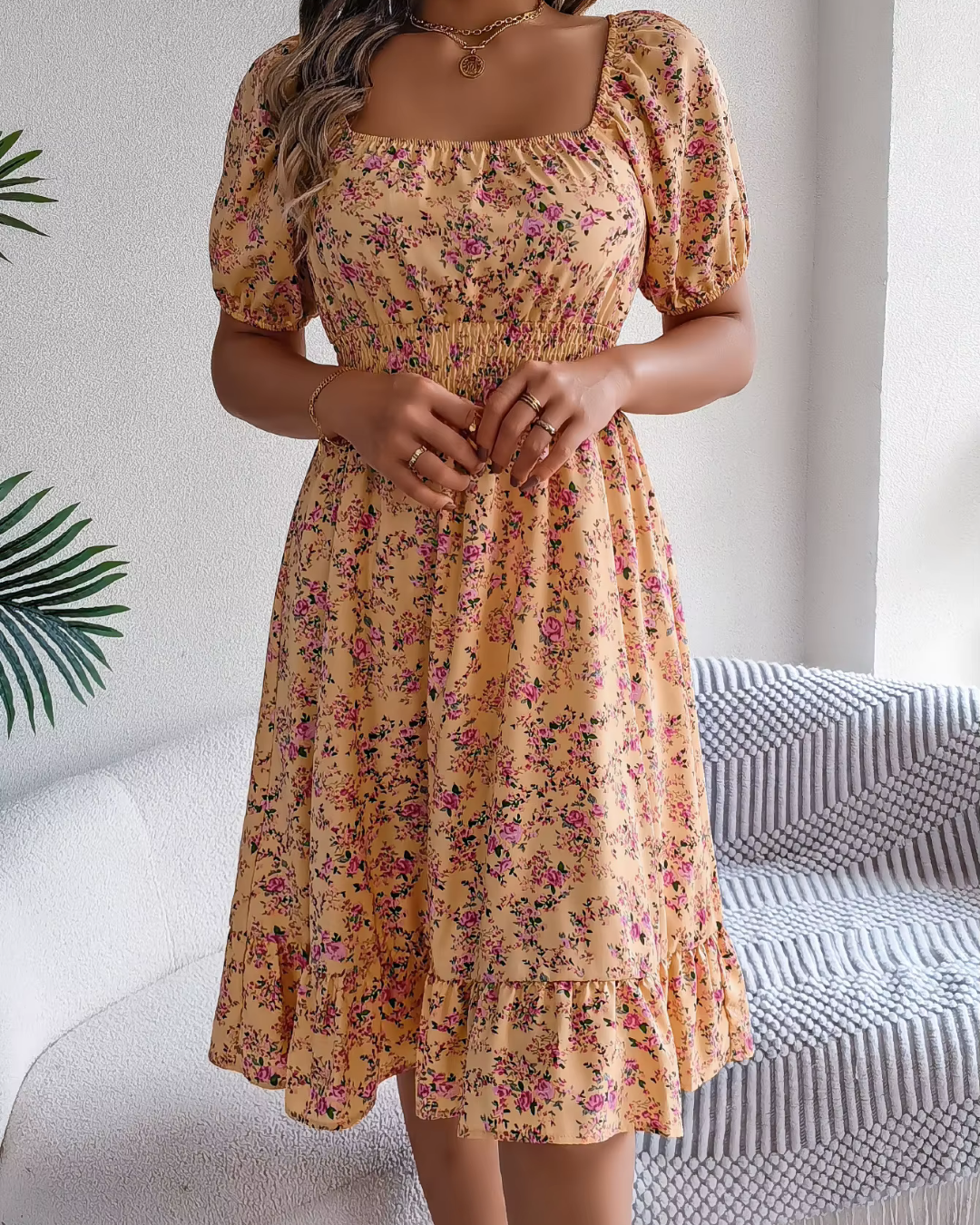 Jayen - Ausladendes Blumenkleid