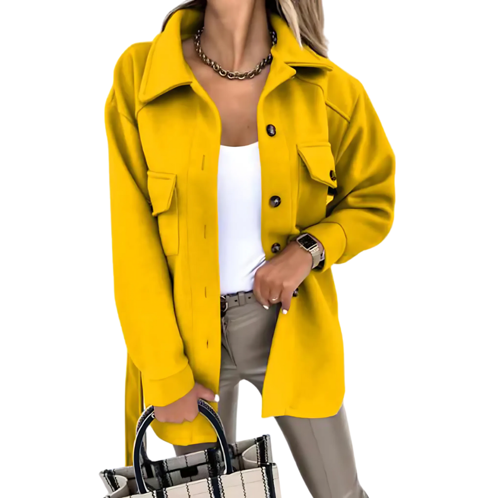 Mathilde - Trendige lange Jacke für Damen