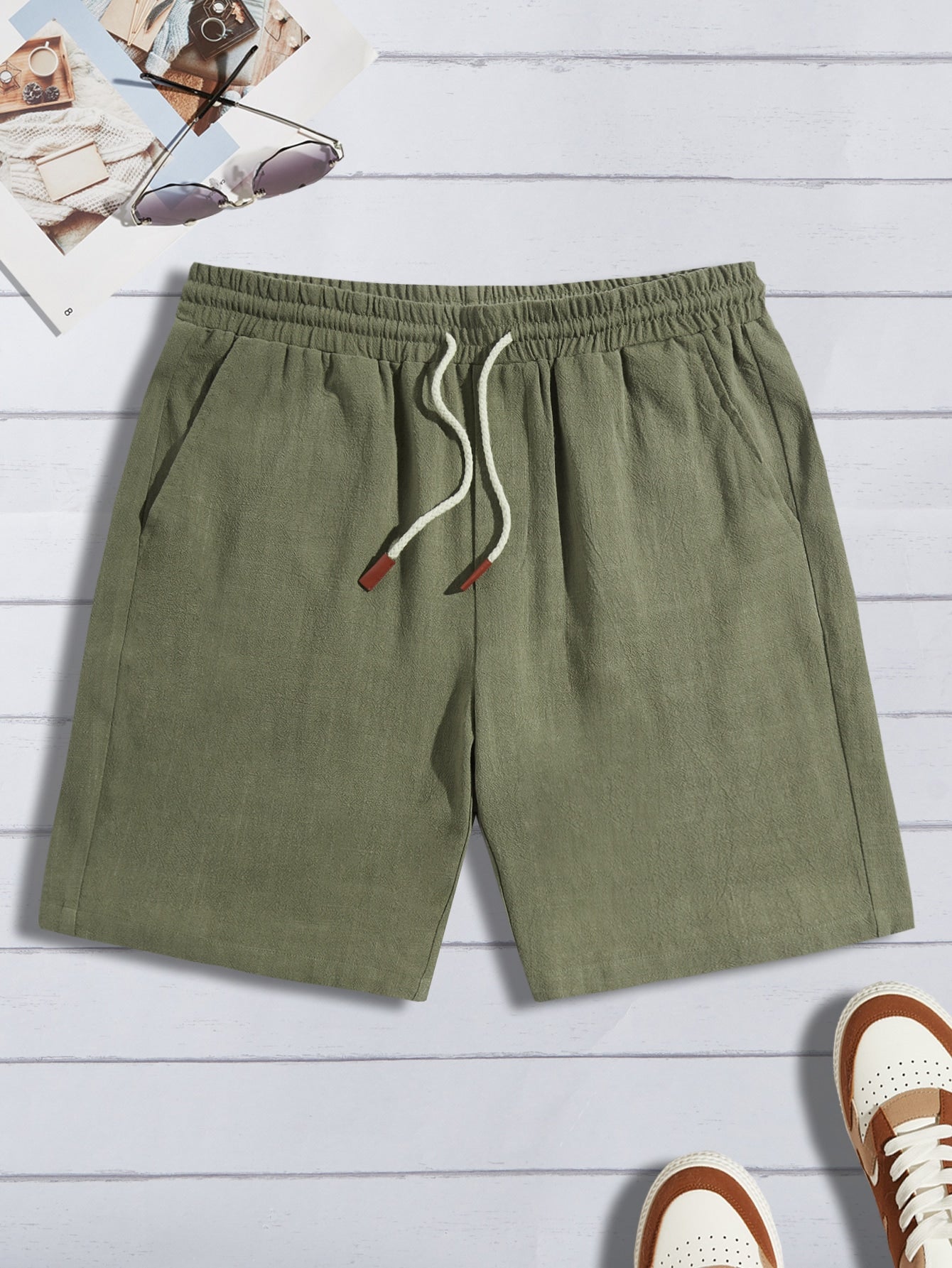 Variant image for Max | Herren Kurze Hosen für Sommer – Lässige Shorts mit Kordelzug und Bequemer Passform-6