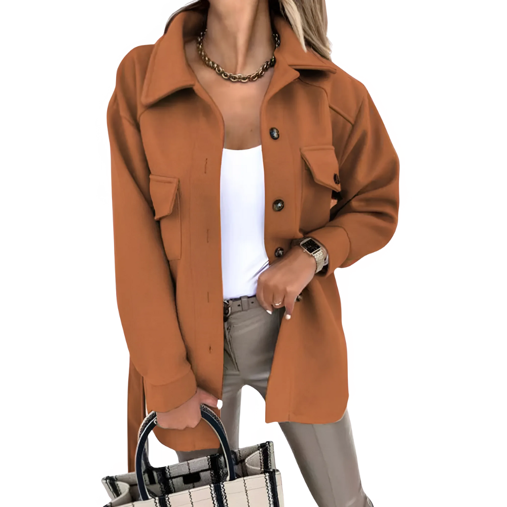 Mathilde - Trendige lange Jacke für Damen
