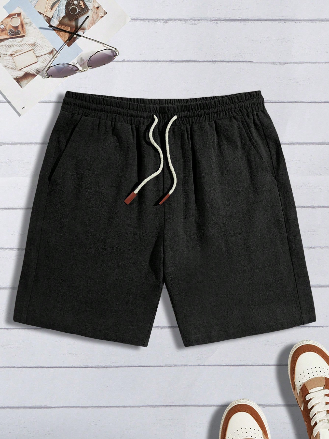 Variant image for Max | Herren Kurze Hosen für Sommer – Lässige Shorts mit Kordelzug und Bequemer Passform-11