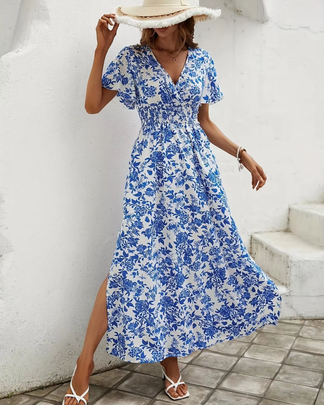 Savannah - Lässiges Maxikleid mit weiten Ärmeln