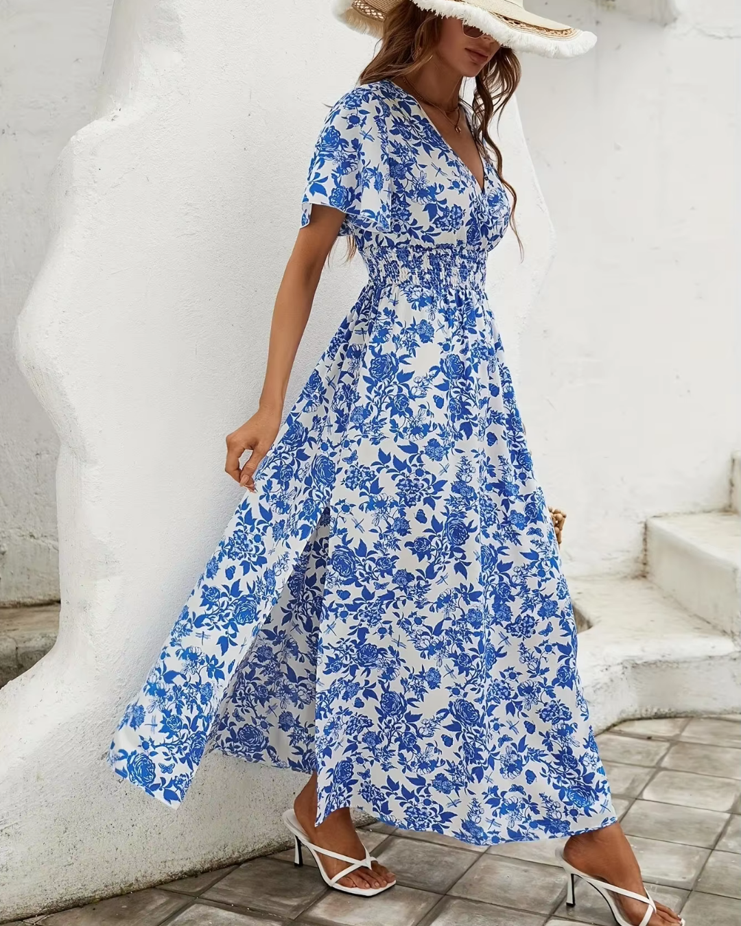 Savannah - Lässiges Maxikleid mit weiten Ärmeln
