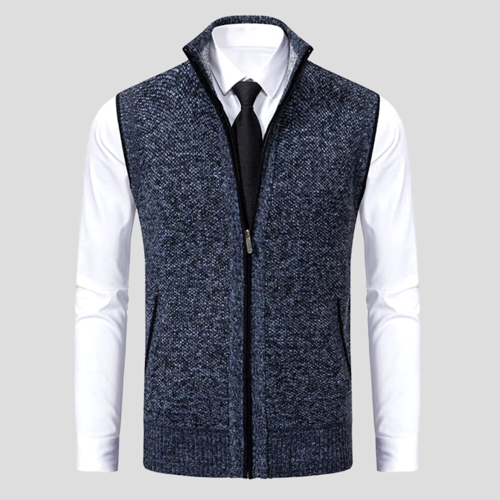 Zayn - Stilvolle ärmellose Strickjacke für Männer