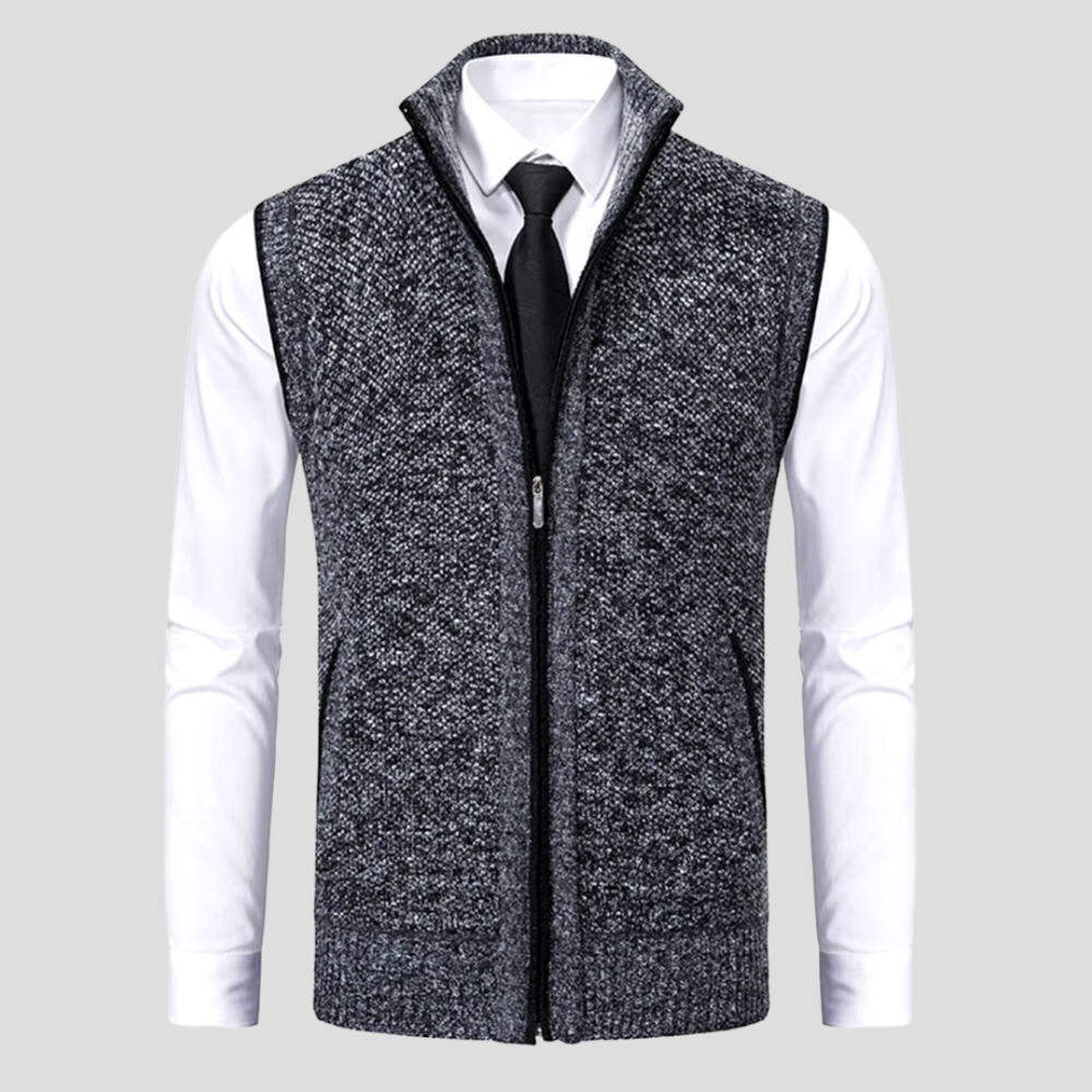Zayn - Stilvolle ärmellose Strickjacke für Männer