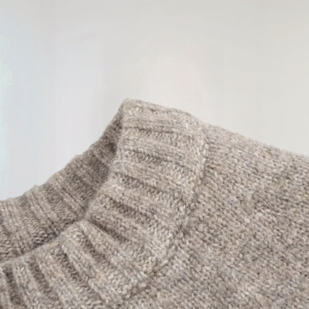 Trendige Strickjacke Damen - Elegante Umhangschicht für den Winter in Grau-5