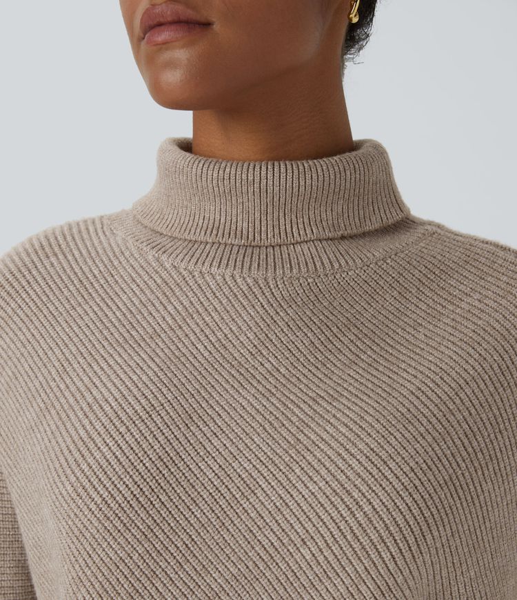 Amaya™ Damenpullover – Eleganter Asymmetrischer Rollkragenpullover für Damen, Warmer Komfort für Herbst und Winter-6