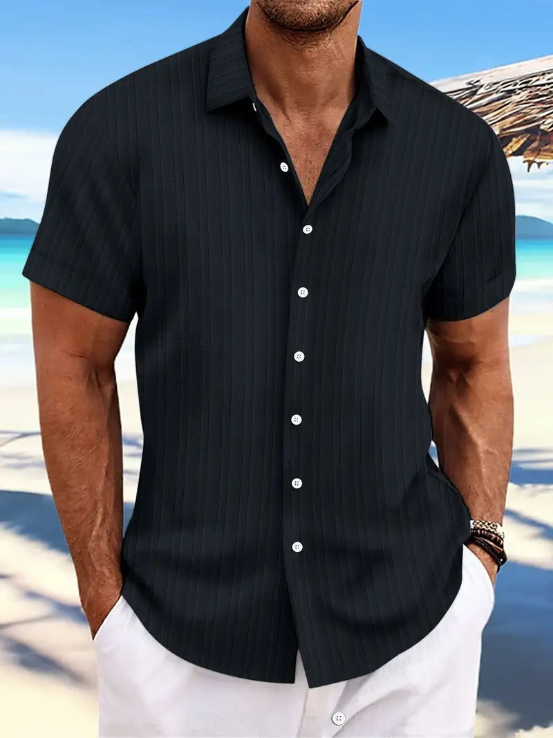 Variant image for Detlef Herren Sommerhemd Kurzarm - Leichtes, Atmungsaktives Herrenhemd für Lässige Sommerlooks-46