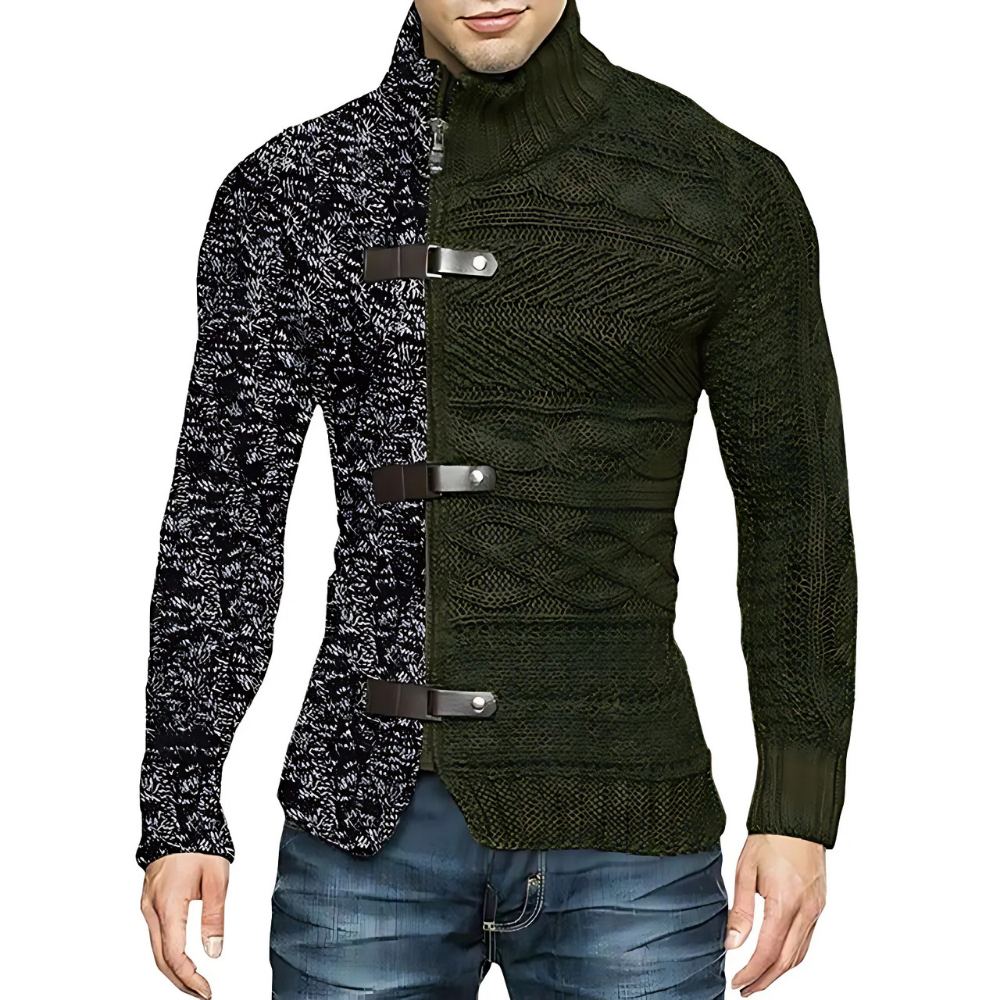 Yanis - Asymmetrischer Strickpullover für Herren