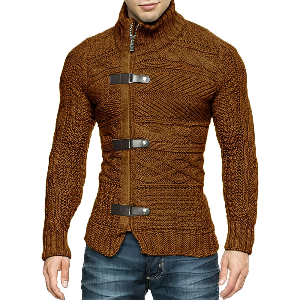 Yanis - Asymmetrischer Strickpullover für Herren