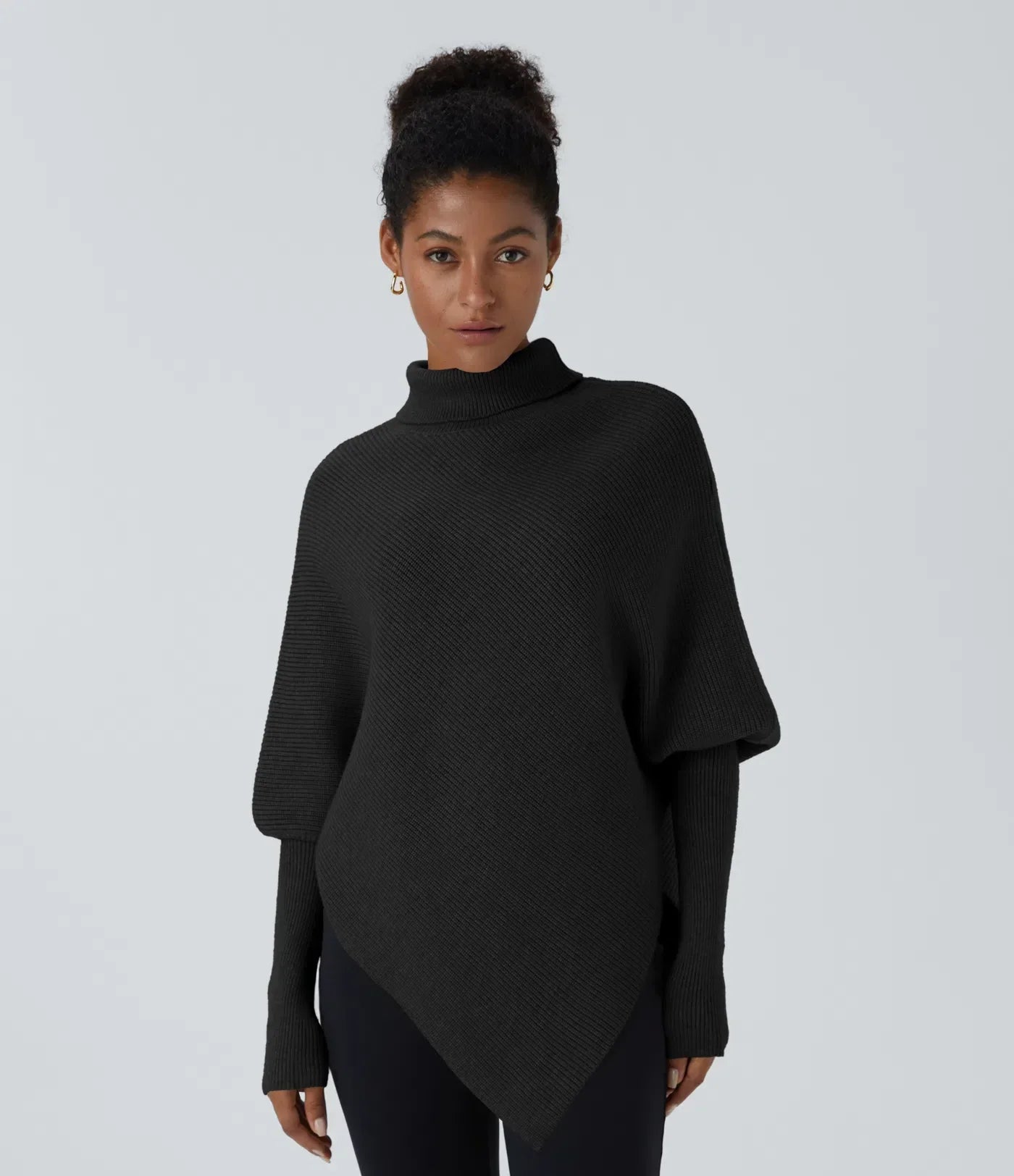 Amaya™ Damenpullover – Eleganter Asymmetrischer Rollkragenpullover für Damen, Warmer Komfort für Herbst und Winter-1