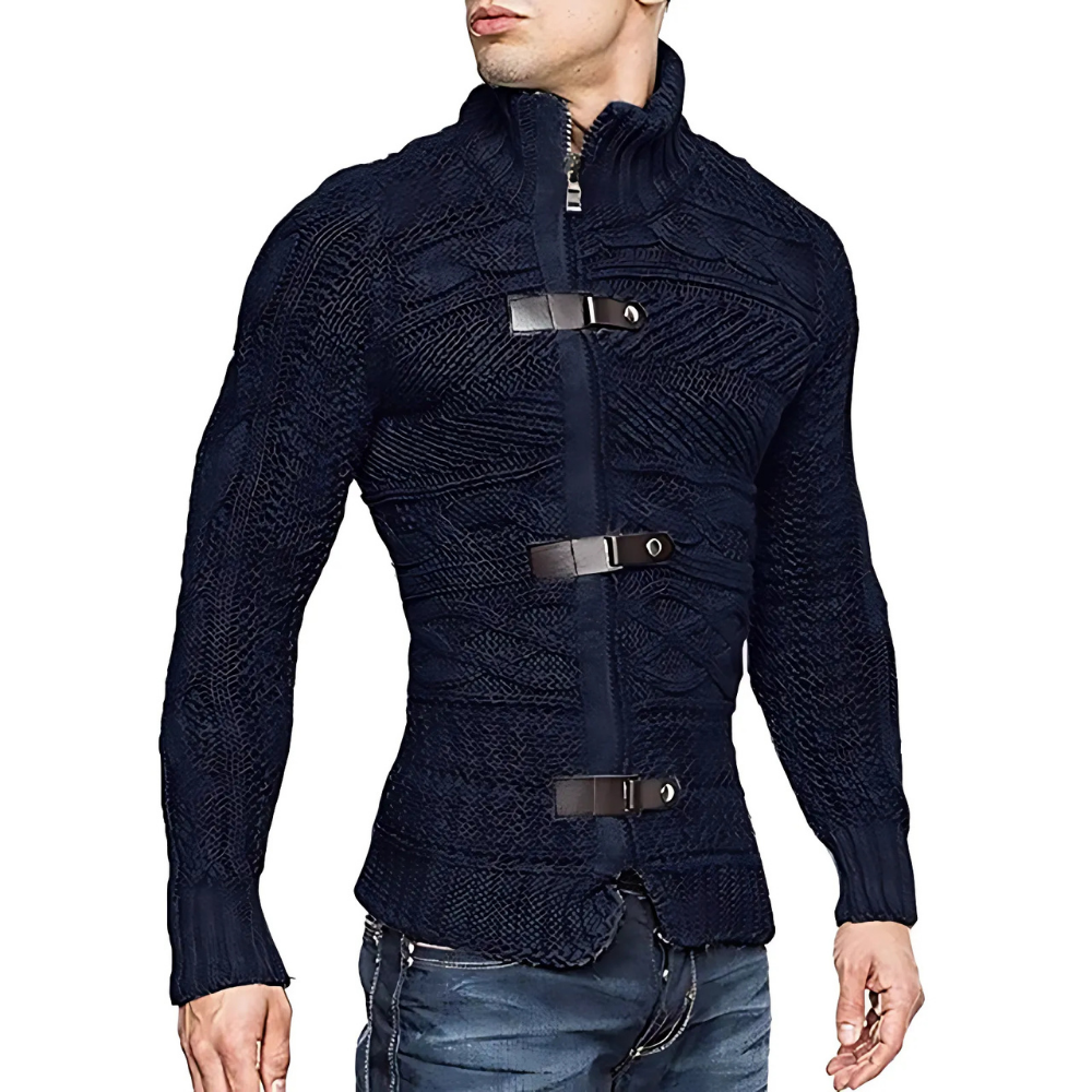 Yanis - Asymmetrischer Strickpullover für Herren