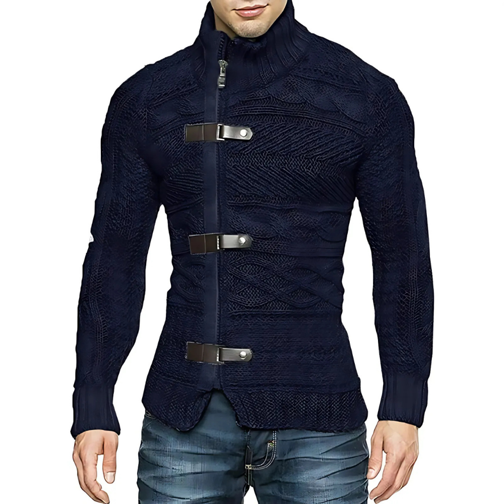 Yanis - Asymmetrischer Strickpullover für Herren