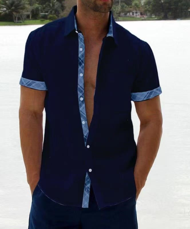 Armin | Herrenhemd Langarm in Strahlendem Blau – Atmungsaktives Sommer Hemd für Herren-3