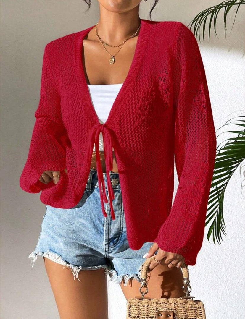 Variant image for Anna Strickjacke Damen Lang - Offene Strickjacke für Frühling und Herbst, Leichte, Lose Passform, Vielseitig Kombinierbar-13
