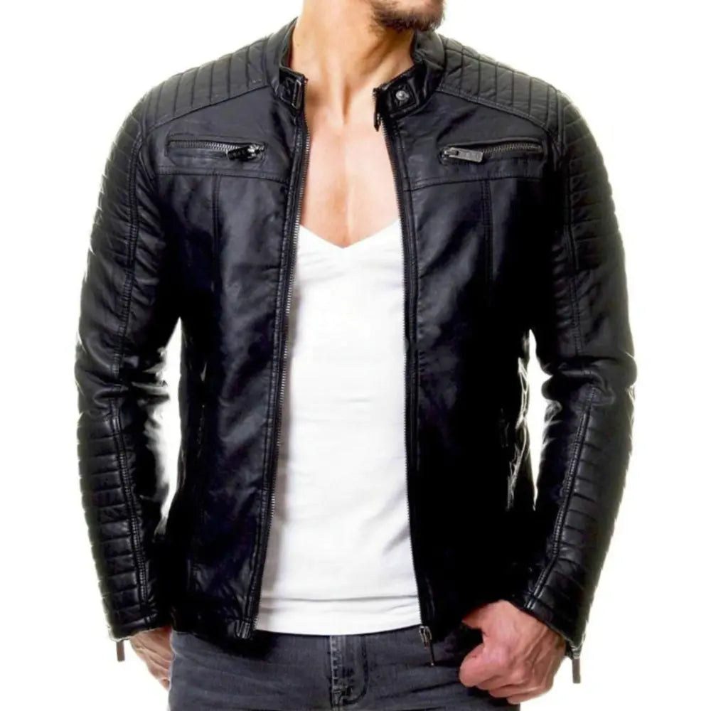 Variant image for Max: Winddichte Herren Lederjacke – Stilvoll, Warm & Zeitlos für Herbst und Winter-9