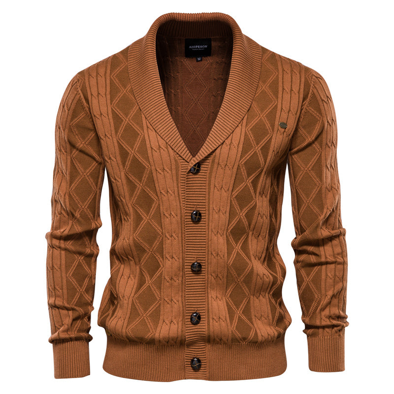 Max's Vintage Strickjacke Herren – Klassischer Cardigan Für Kalte Wintertage, Bequem Und Vielseitig-1