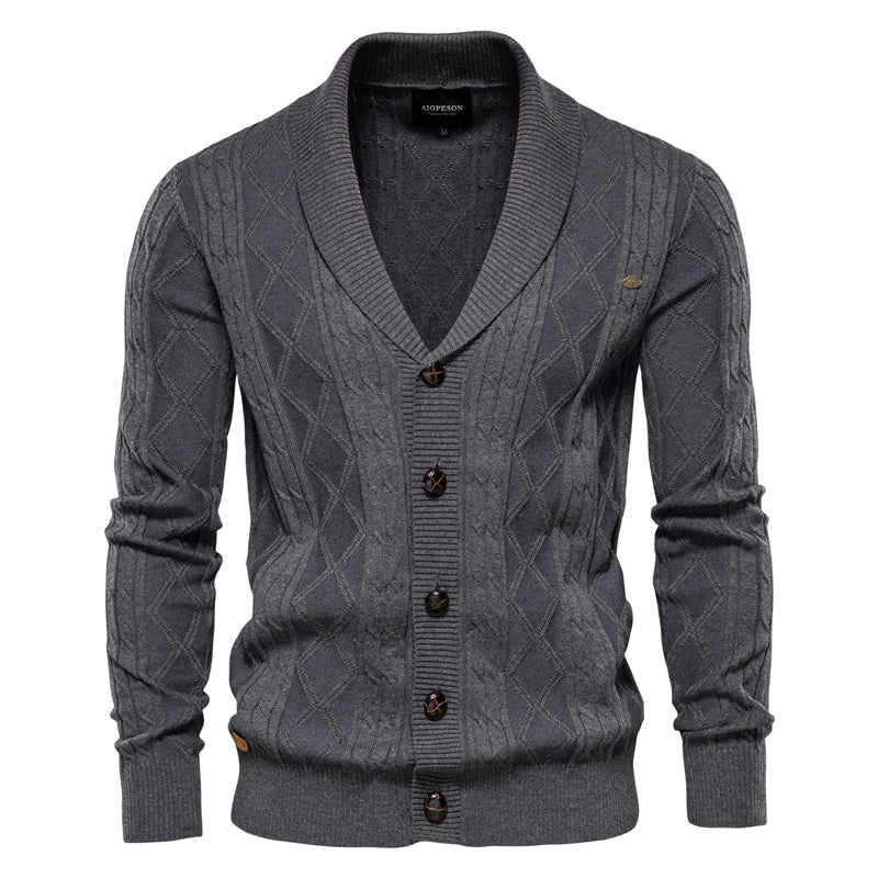 Max's Vintage Strickjacke Herren – Klassischer Cardigan Für Kalte Wintertage, Bequem Und Vielseitig-5