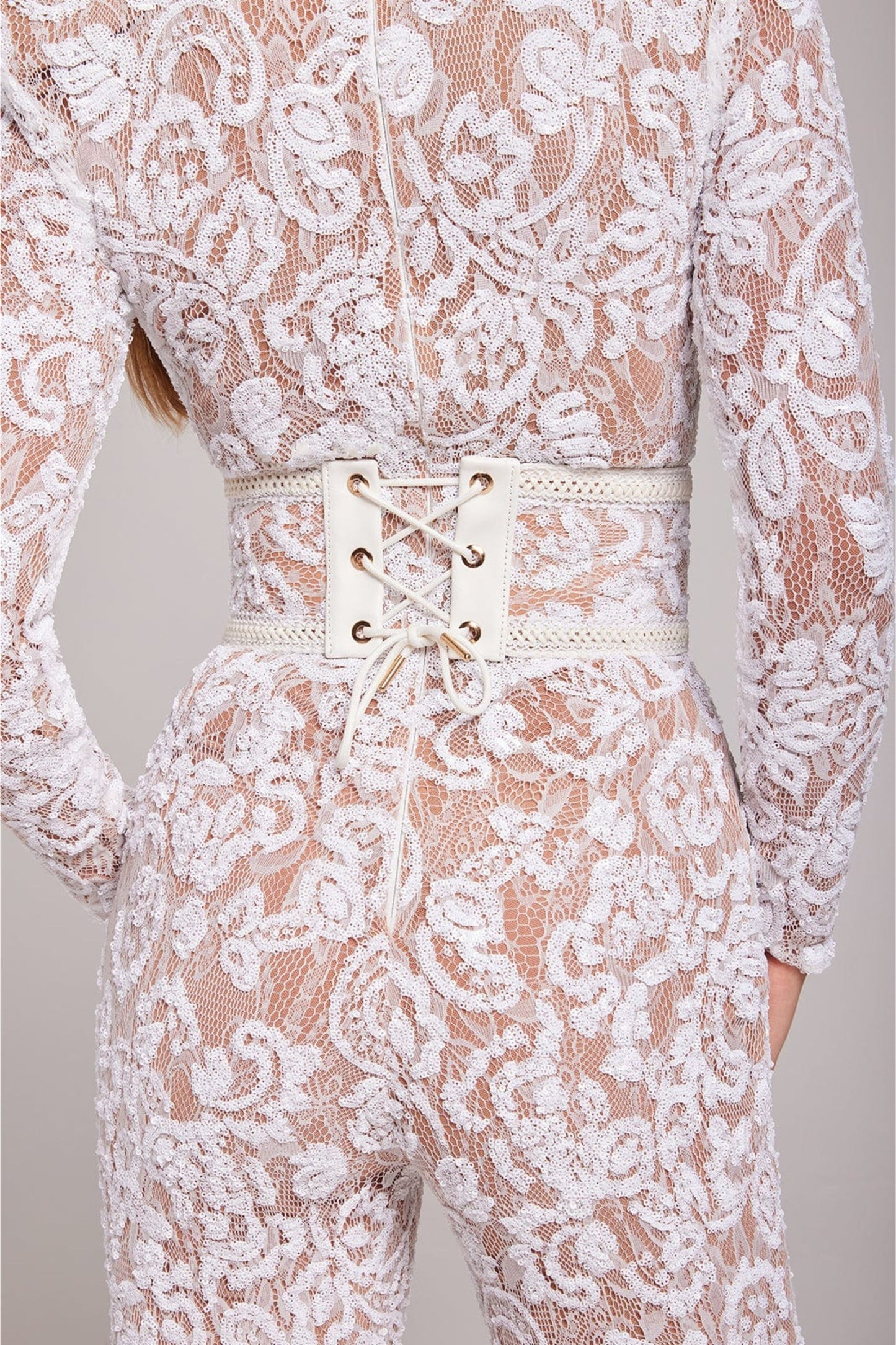 Sophie - Damen Jumpsuit Elegant Festlich Spitze für Hochzeiten und Besondere Anlässe-6