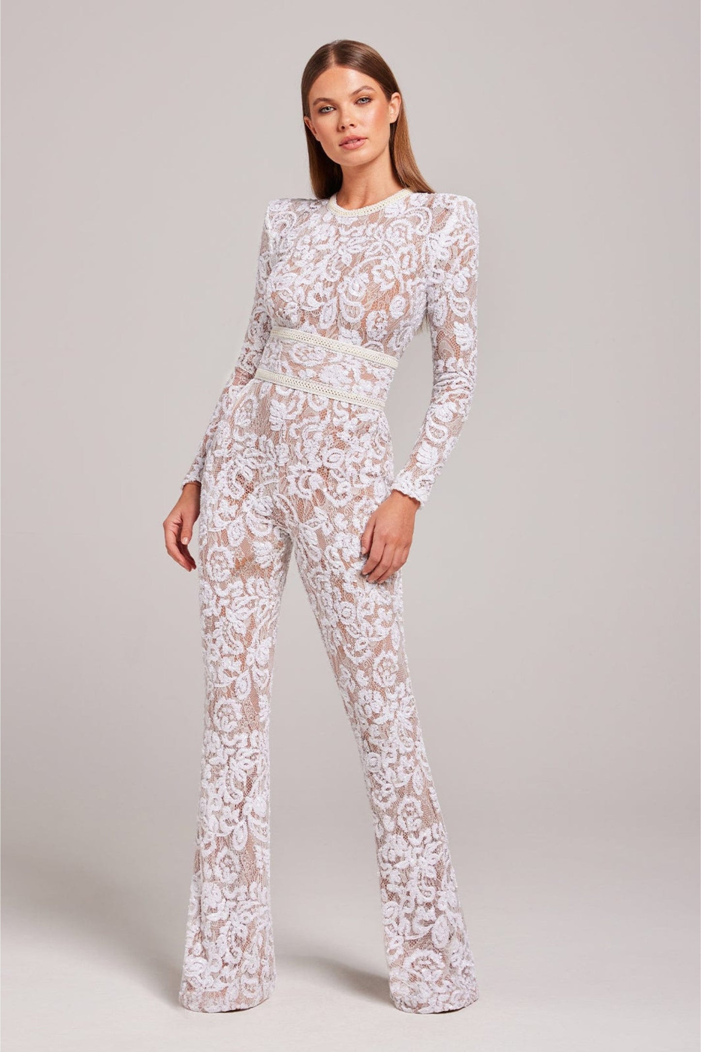Sophie - Damen Jumpsuit Elegant Festlich Spitze für Hochzeiten und Besondere Anlässe-1