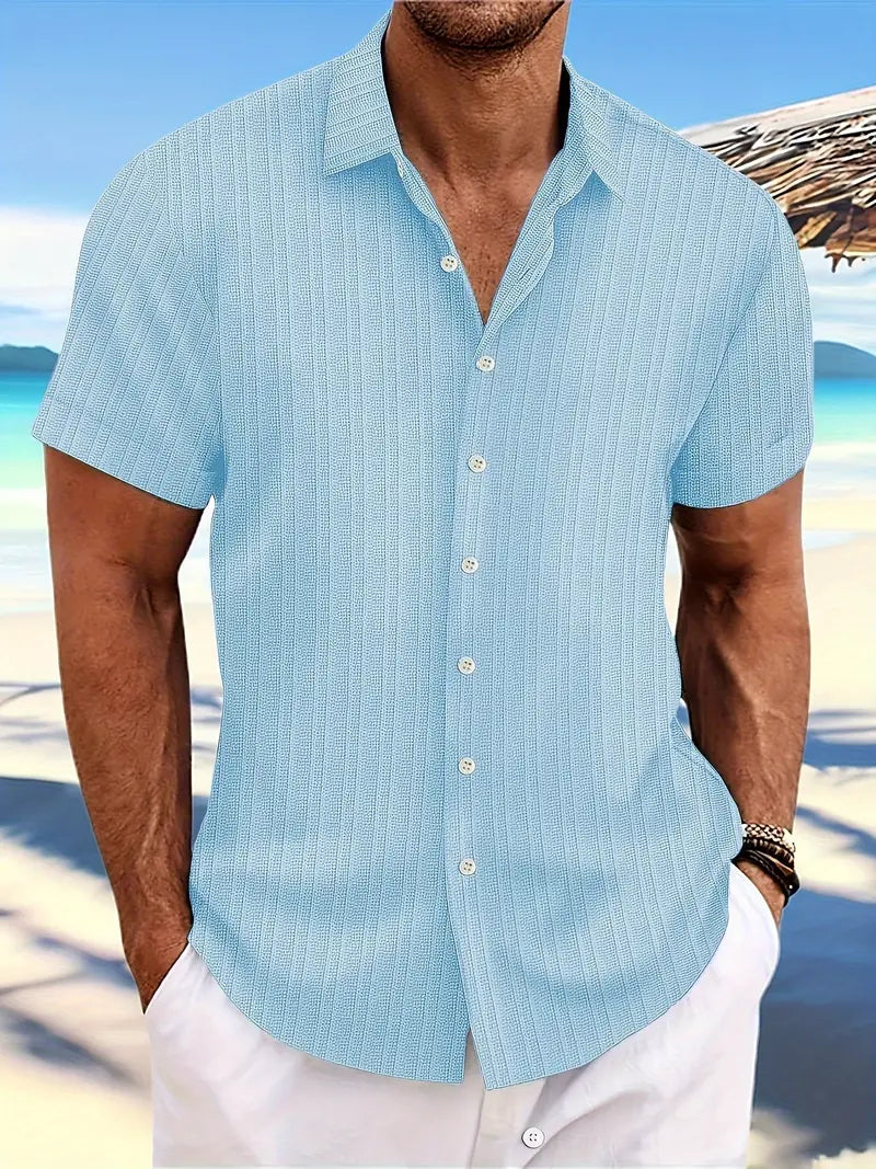Variant image for Detlef Herren Sommerhemd Kurzarm - Leichtes, Atmungsaktives Herrenhemd für Lässige Sommerlooks-16