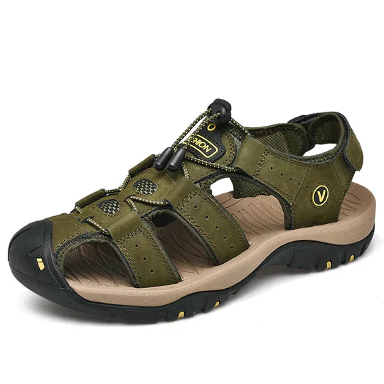 Variant image for Bogdan | Elegante Herrensandalen Leder mit Fußbett für Komfort und Stil, Atmungsaktiv, Ergonomisch, Größen 40-46-45
