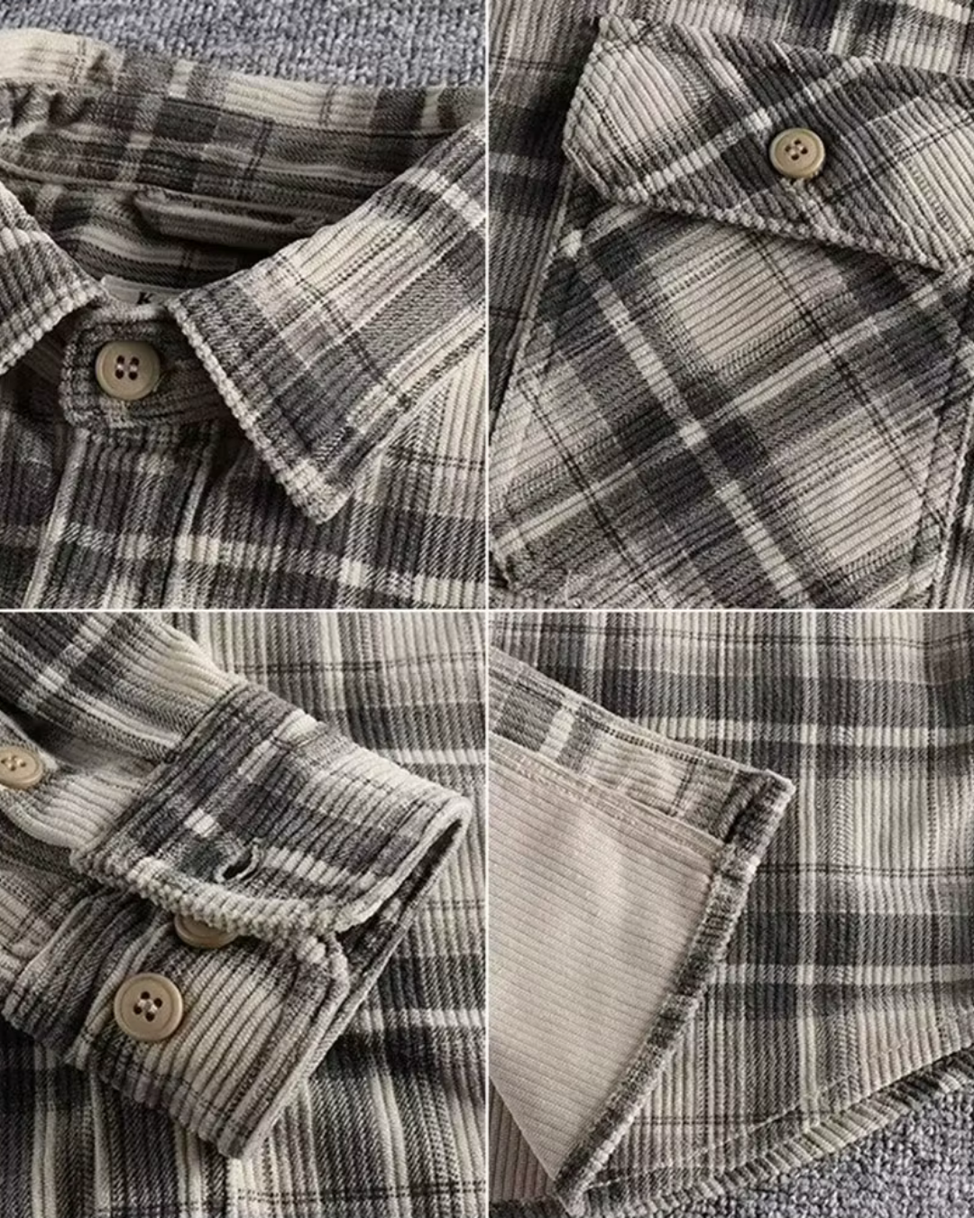 Payton - Elegantes kariertes Flanellhemd