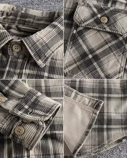 Payton - Elegantes kariertes Flanellhemd