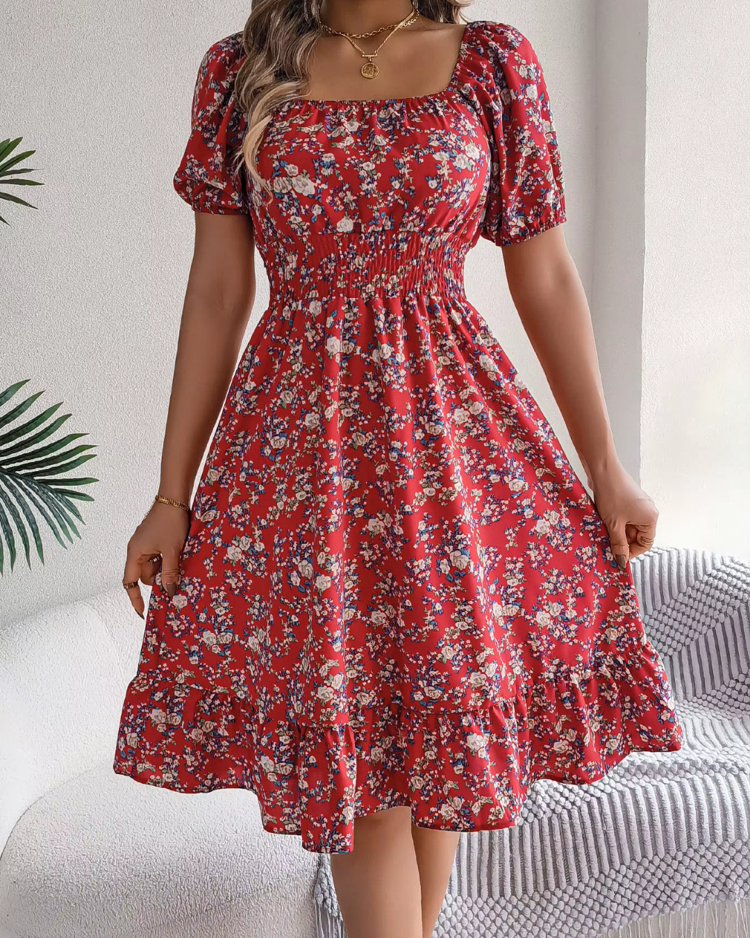 Jayen - Ausladendes Blumenkleid