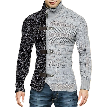 Yanis - Asymmetrischer Strickpullover für Herren