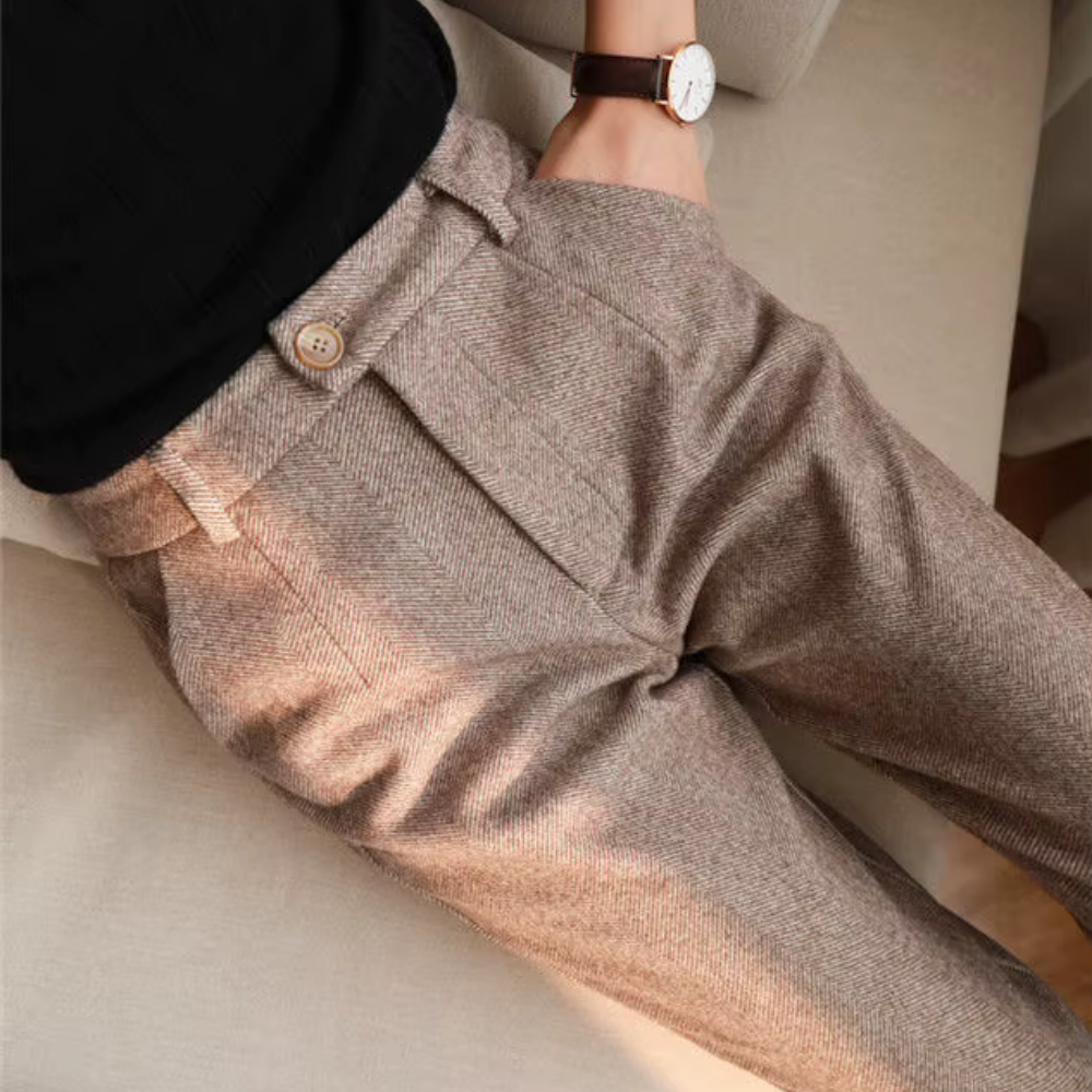 Irwin - Tailleurhose aus strukturiertem Stoff