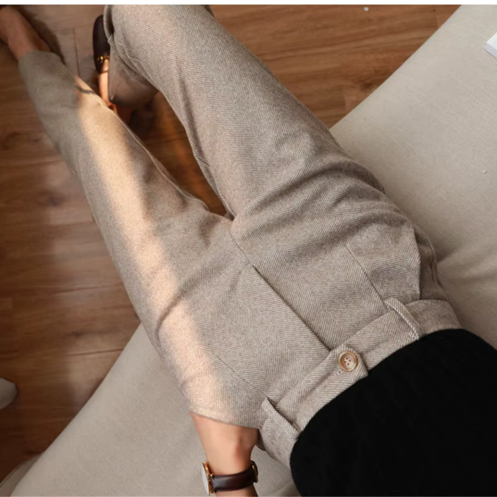 Irwin - Tailleurhose aus strukturiertem Stoff