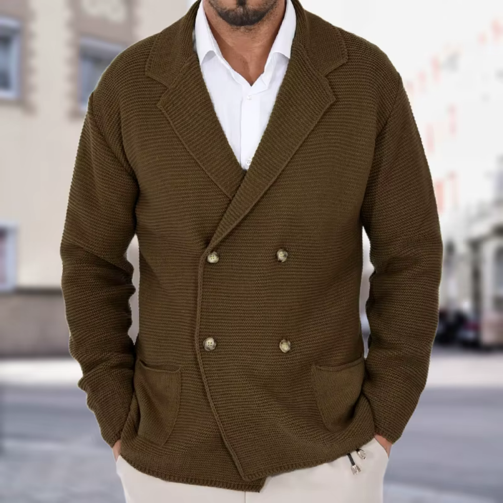 Eaton - Schicke Strickjacke mit Schalkragen