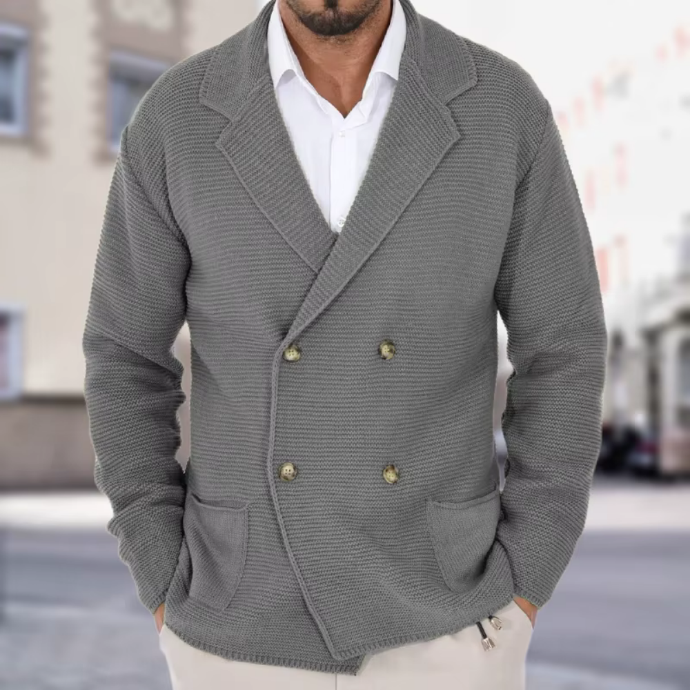 Eaton - Schicke Strickjacke mit Schalkragen