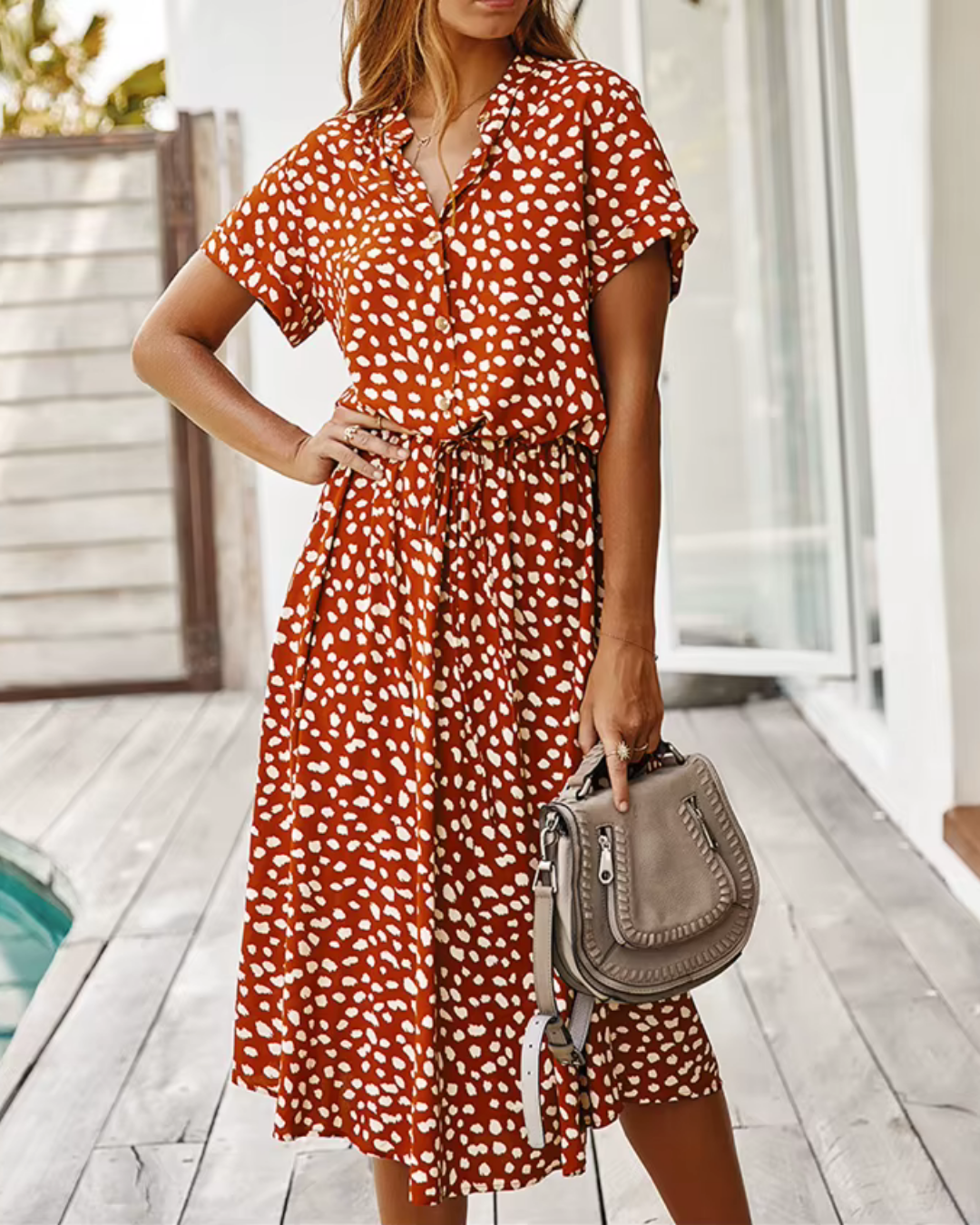 Morgan - Midikleid mit Leopardenprint