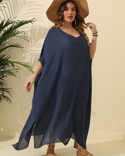 Brinley - Leichtes Maxikleid mit Bardot-Ausschnitt