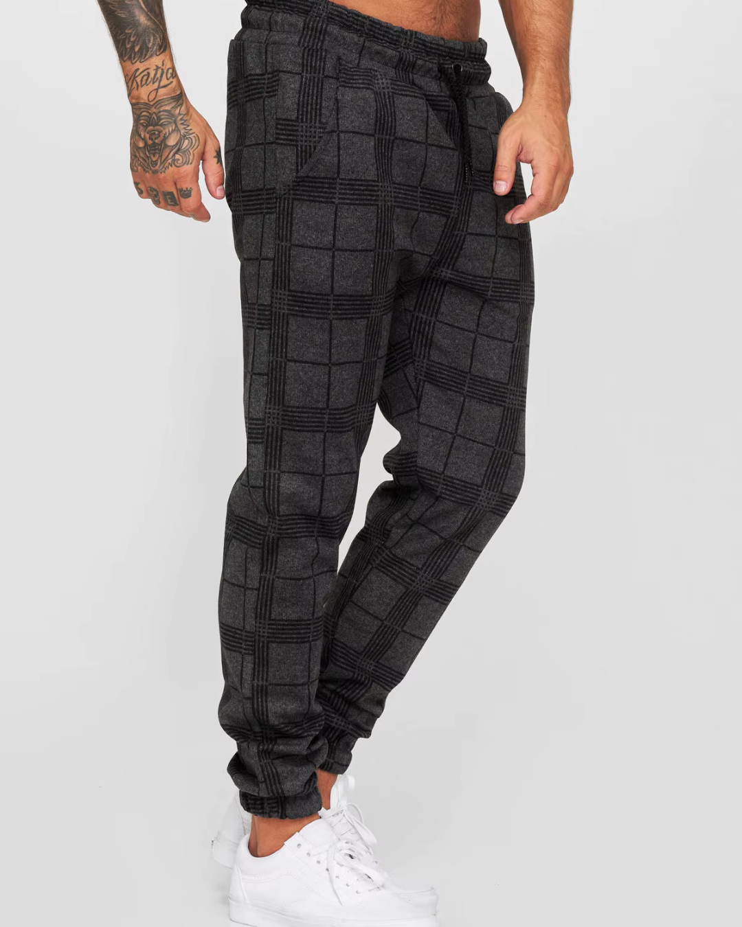 Calder - Elegante karierte Jogginghose