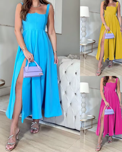 Hadley - Maxikleid mit quadratischem Ausschnitt