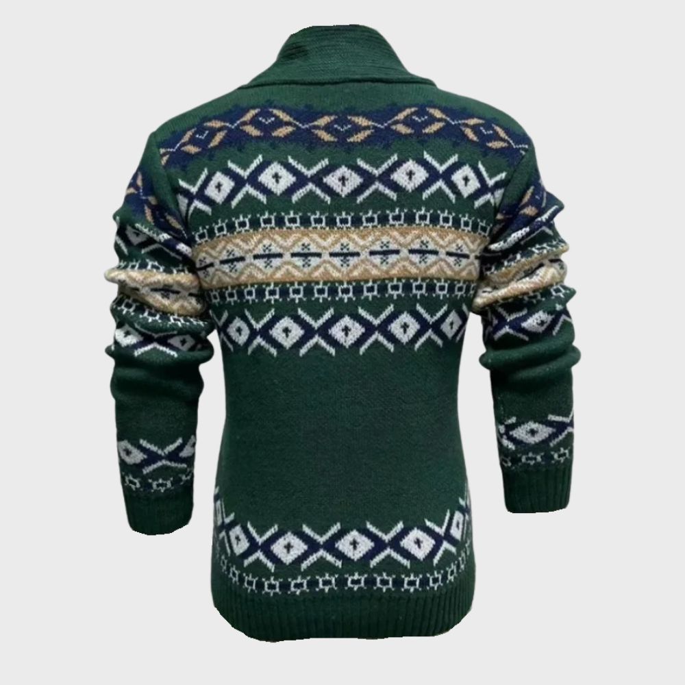 Max: Stilvolle Strickjacke Herren mit Knöpfen – Einzigartiges Design für Lässigen Komfort-3