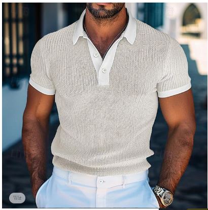 Max | Polohemd Herren - Modernes Design für Frühling und Sommer, Kurzarm, Mikroelastisch, Größen S-3XL-4