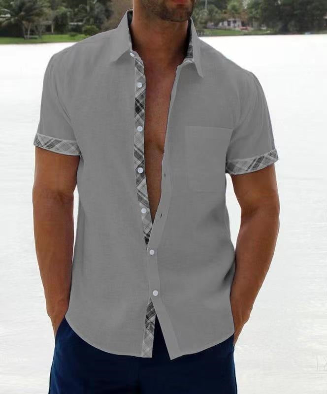 Armin | Herrenhemd Langarm in Strahlendem Blau – Atmungsaktives Sommer Hemd für Herren-5
