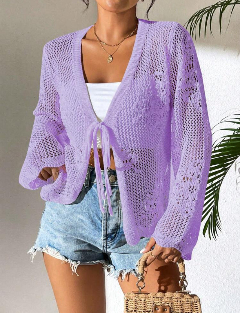 Variant image for Anna Strickjacke Damen Lang - Offene Strickjacke für Frühling und Herbst, Leichte, Lose Passform, Vielseitig Kombinierbar-21