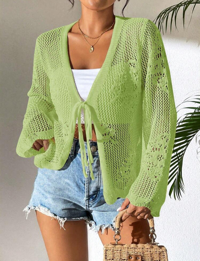 Variant image for Anna Strickjacke Damen Lang - Offene Strickjacke für Frühling und Herbst, Leichte, Lose Passform, Vielseitig Kombinierbar-29
