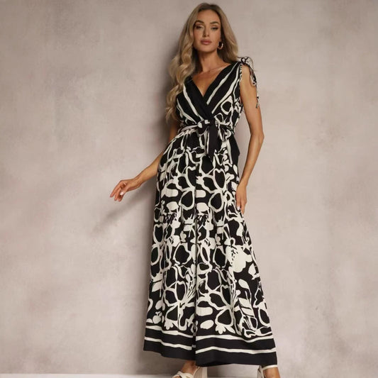 Anna Jumpsuit Damen Elegant V-Ausschnitt Entspannte Passform Weiß Sommer Overall-1