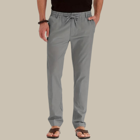 Lukas | Herren Leinen Sommerhose Lang - Leichte, Atmungsaktive Sommerhosen für Entspannte Tage-1