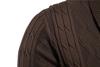 Max's Vintage Strickjacke Herren – Klassischer Cardigan Für Kalte Wintertage, Bequem Und Vielseitig-6