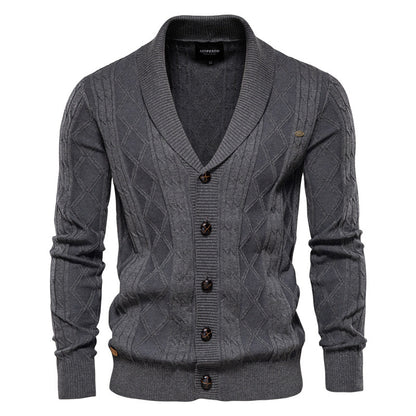 Max's Vintage Strickjacke Herren – Klassischer Cardigan Für Kalte Wintertage, Bequem Und Vielseitig-5